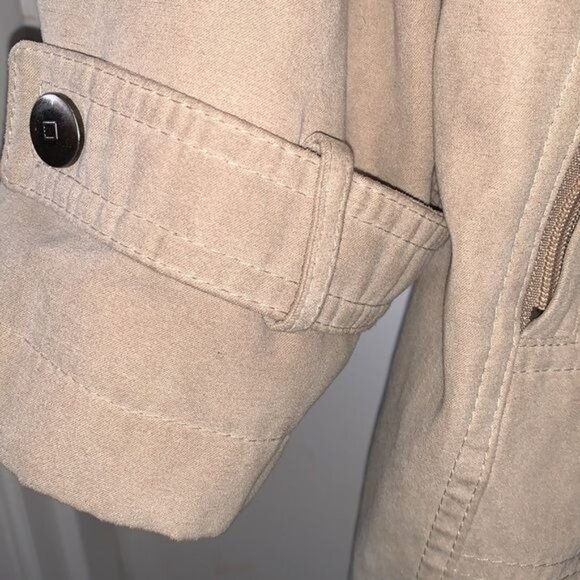 Gallery Petite Women's PM Beige Hooded Jacket - Picture 7 of 13